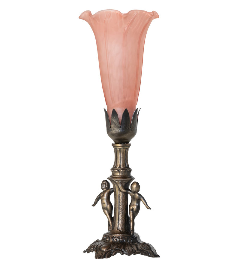 Meyda Tiffany 262941 One Light Mini Lamp, Antique Brass