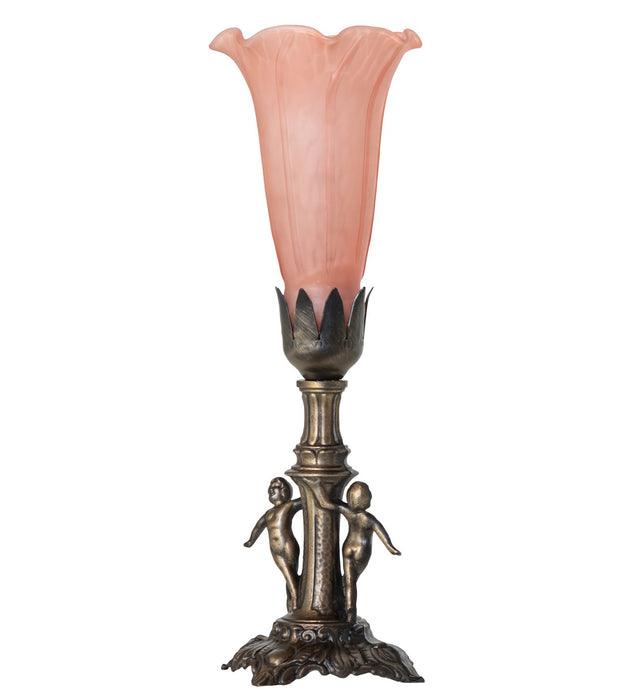 Meyda Tiffany 262941 One Light Mini Lamp, Antique Brass