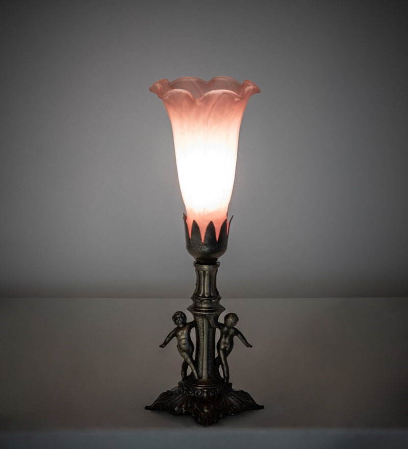 Meyda Tiffany 262941 One Light Mini Lamp, Antique Brass