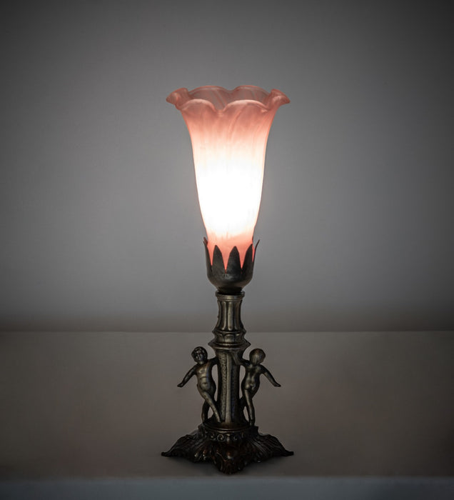 Meyda Tiffany 262941 One Light Mini Lamp, Antique Brass