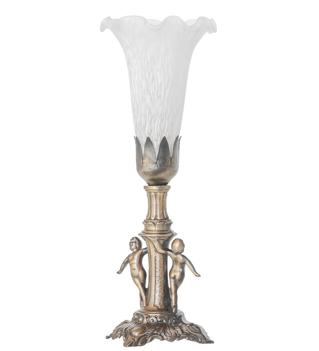 Meyda Tiffany 262942 One Light Mini Lamp, Antique Brass