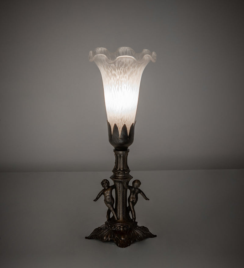 Meyda Tiffany 262942 One Light Mini Lamp, Antique Brass