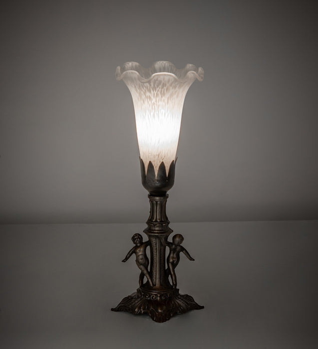 Meyda Tiffany 262942 One Light Mini Lamp, Antique Brass