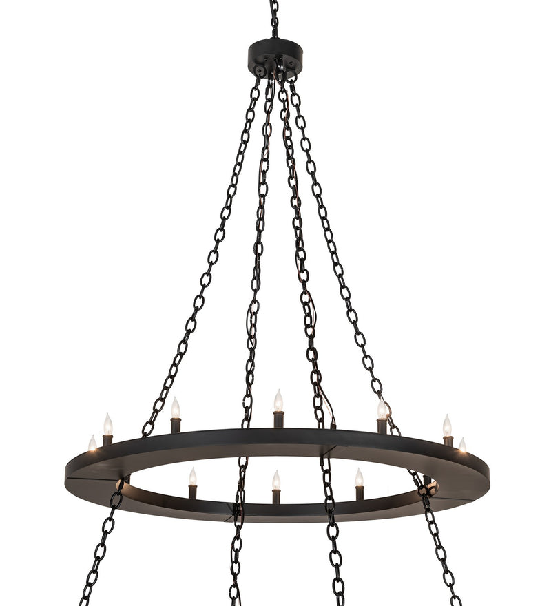 Meyda Tiffany 264588 36 Light Chandelier, Solar Black