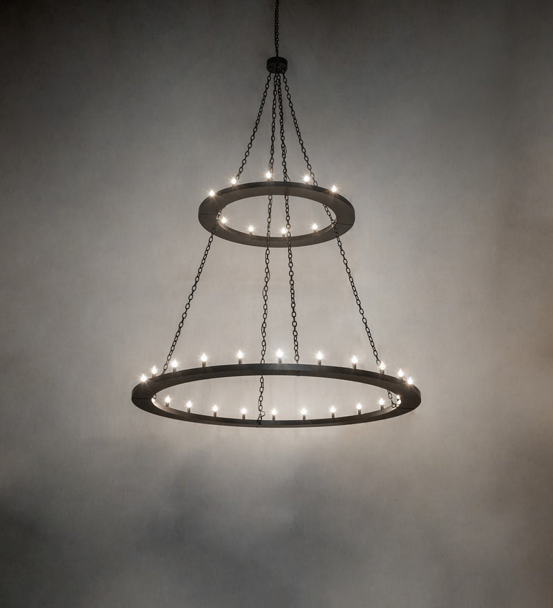 Meyda Tiffany 264588 36 Light Chandelier, Solar Black