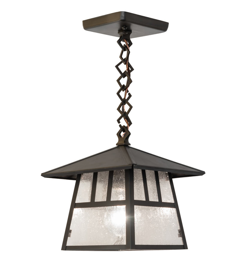 Meyda Tiffany 265134 One Light Pendant, Craftsman Brown