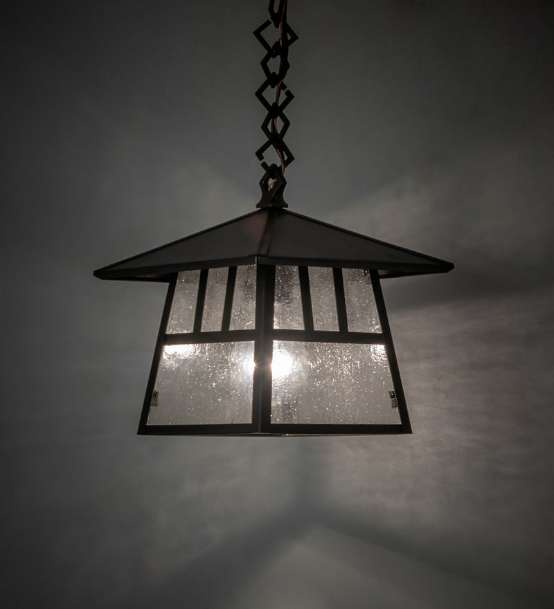 Meyda Tiffany 265134 One Light Pendant, Craftsman Brown