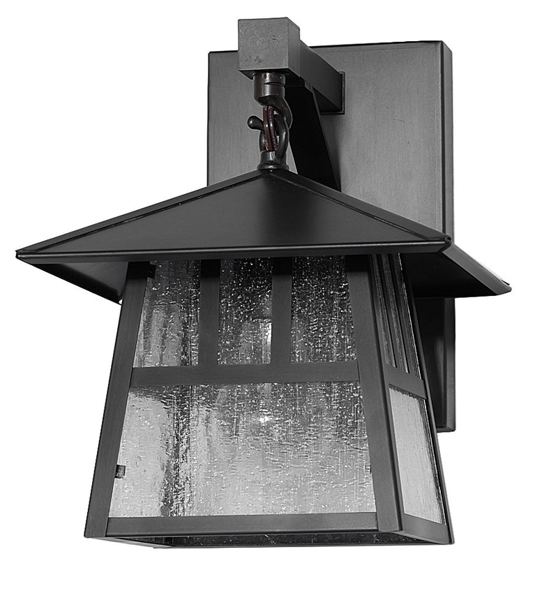 Meyda Tiffany 265141 One Light Wall Sconce, Craftsman Brown
