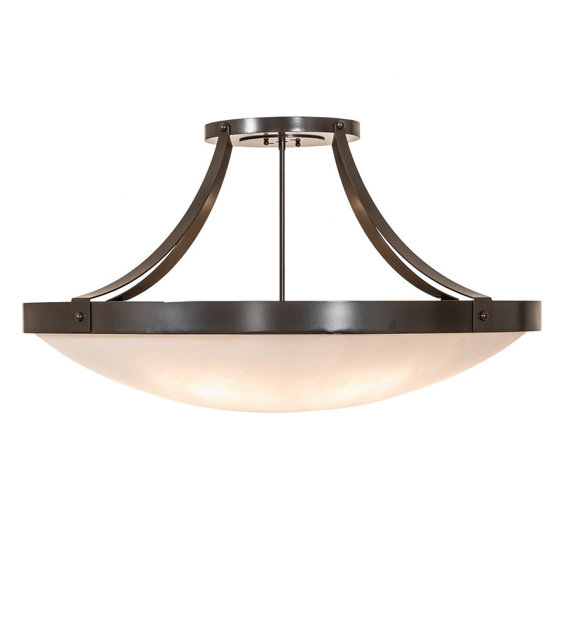 Meyda Tiffany 265539 Six Light Semi-Flushmount, Timeless Bronze