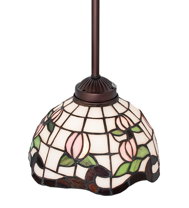Meyda Tiffany 265566 One Light Mini Pendant, Mahogany Bronze