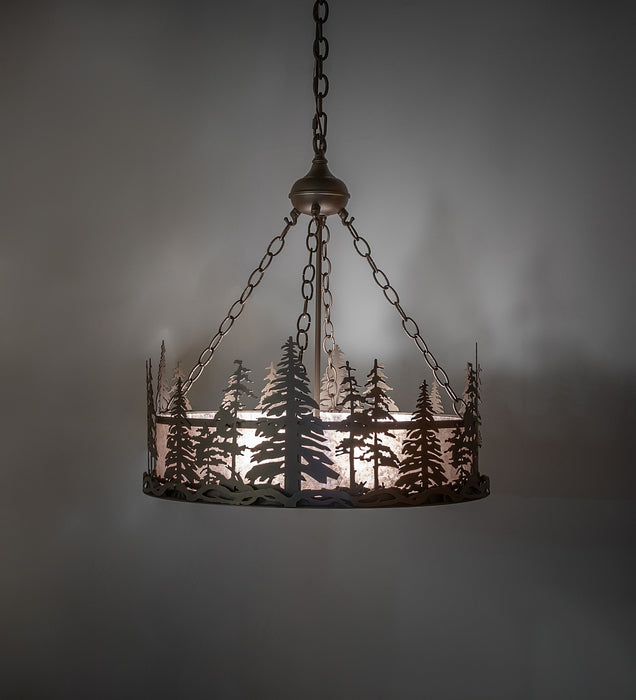 Meyda Tiffany 265951 Four Light Pendant, Tyler Bronze