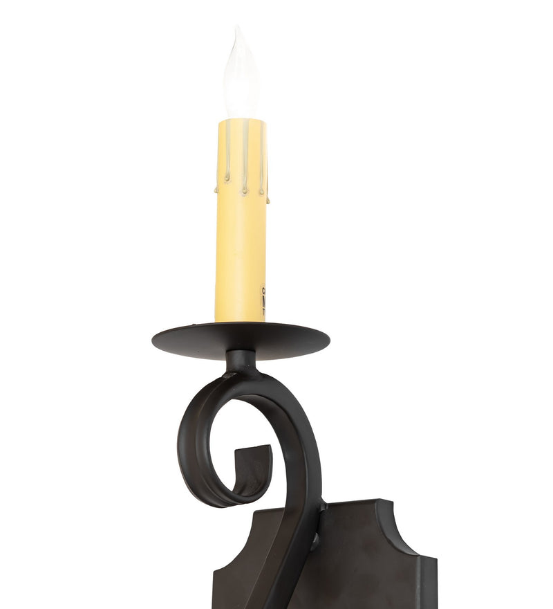 Meyda Tiffany 266886 One Light Wall Sconce, Oil Rubbed Bronze