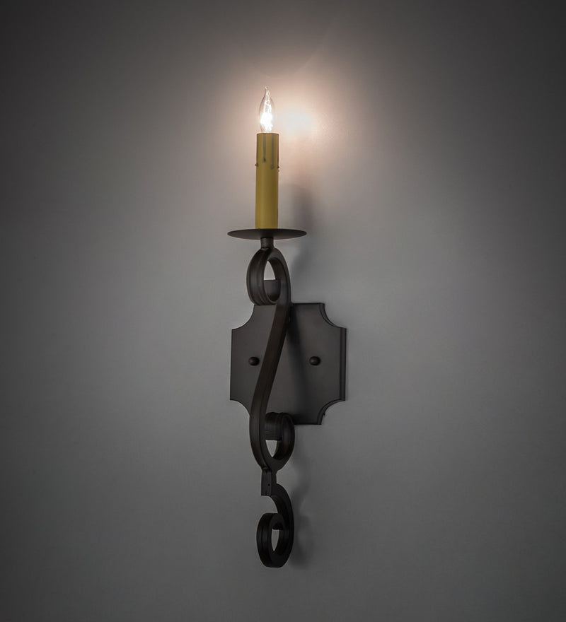 Meyda Tiffany 266886 One Light Wall Sconce, Oil Rubbed Bronze