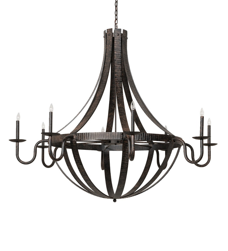 Meyda Tiffany 266927 Eight Light Chandelier, Coffee Bean