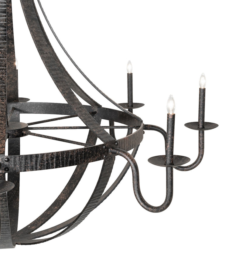 Meyda Tiffany 266927 Eight Light Chandelier, Coffee Bean