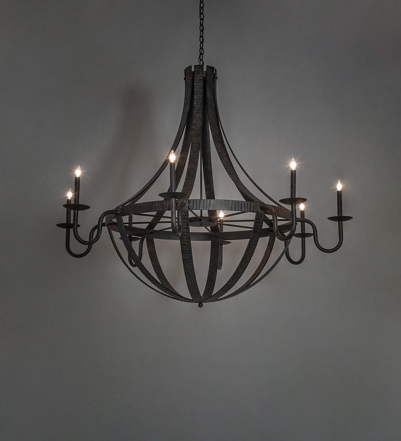Meyda Tiffany 266927 Eight Light Chandelier, Coffee Bean