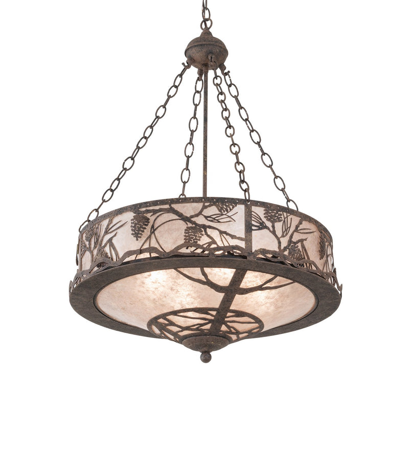 Meyda Tiffany 267205 Four Light Pendant, Antiquity
