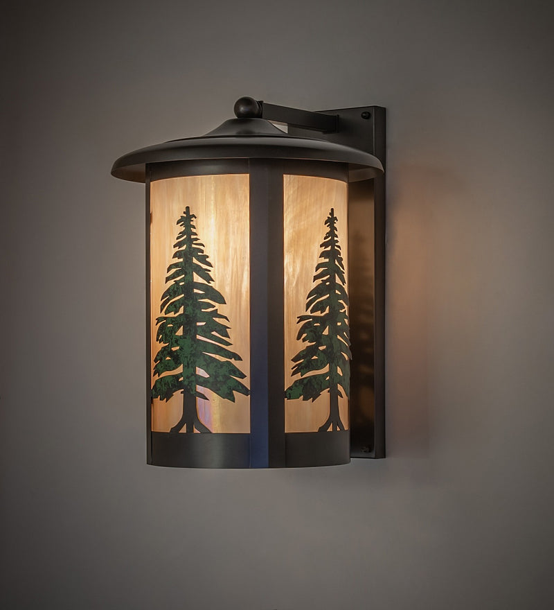 Meyda Tiffany 267290 One Light Wall Sconce, Craftsman Brown