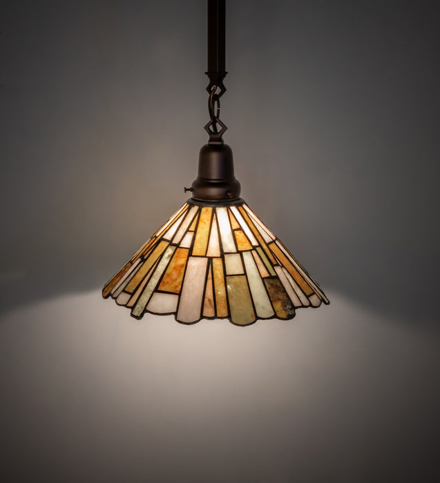 Meyda Tiffany 267931 One Light Pendant, Mahogany Bronze