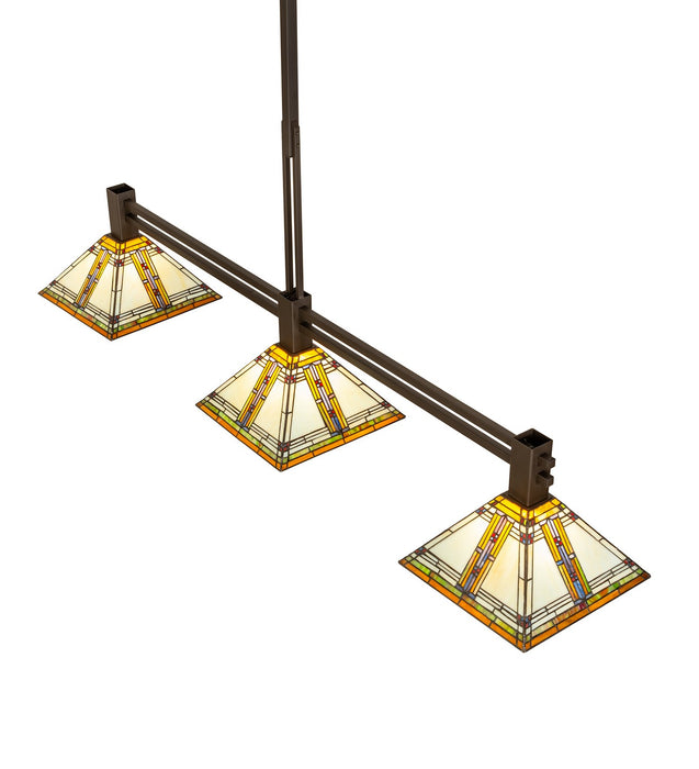 Meyda Tiffany 268262 Three Light Island Pendant, Oil Rubbed Bronze