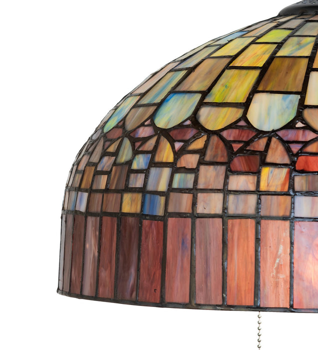 Meyda Tiffany 268772 Two Light Table Lamp, Mahogany Bronze