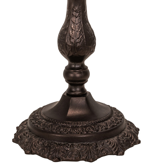 Meyda Tiffany 269101 Two Light Table Lamp, Mahogany Bronze