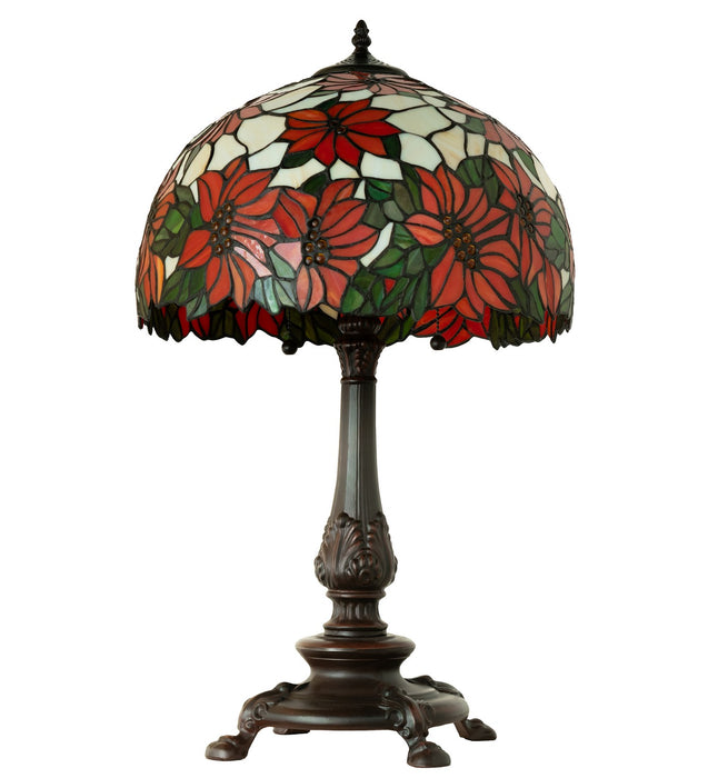 Meyda Tiffany 269104 Two Light Table Lamp, Mahogany Bronze