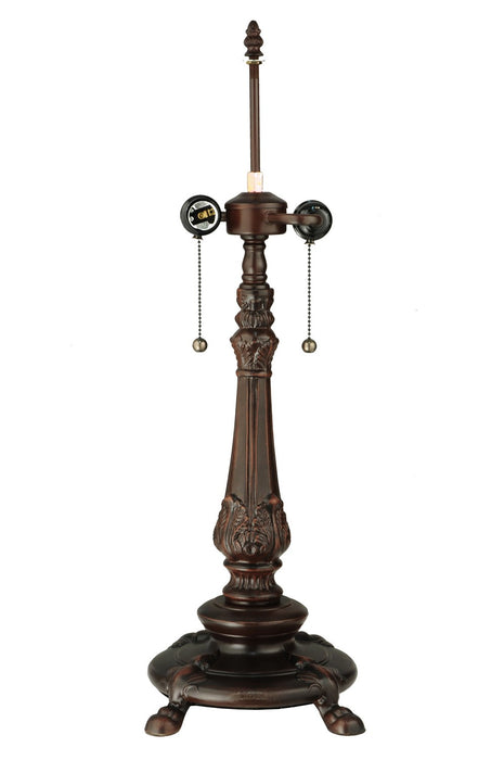 Meyda Tiffany 269104 Two Light Table Lamp, Mahogany Bronze