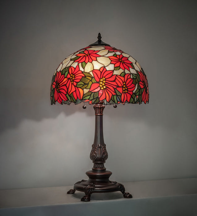 Meyda Tiffany 269104 Two Light Table Lamp, Mahogany Bronze