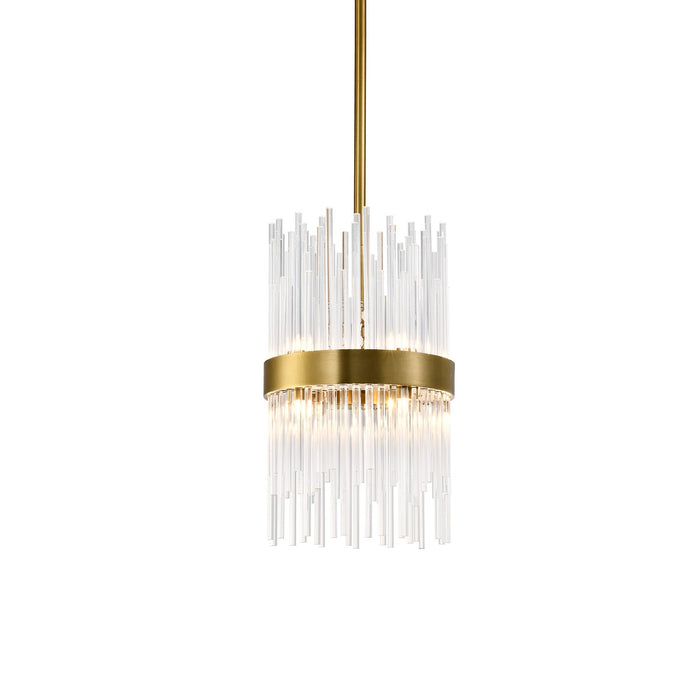 Zeev Lighting P30105-8-AGB Eight Light Pendant, Aged Brass