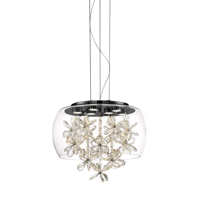 Zeev Lighting P30111-LED-MBK LED Pendant, Matte Black