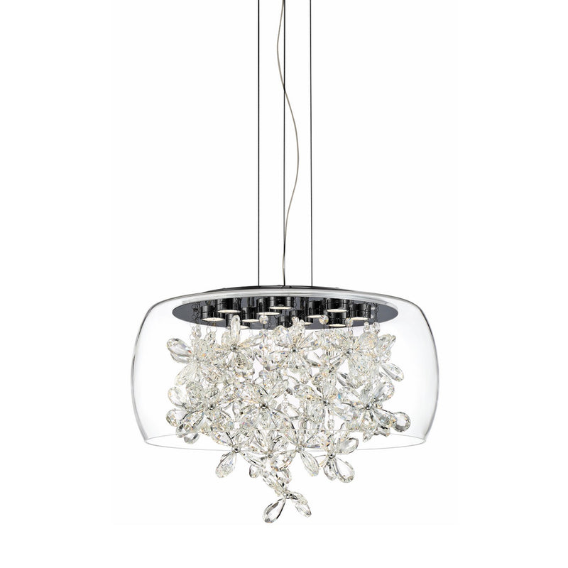 Zeev Lighting CD10244-LED-MBK LED Chandelier, Matte Black