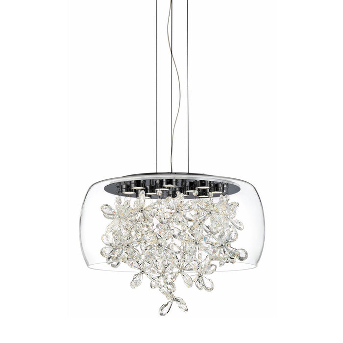 Zeev Lighting CD10244-LED-MBK LED Chandelier, Matte Black