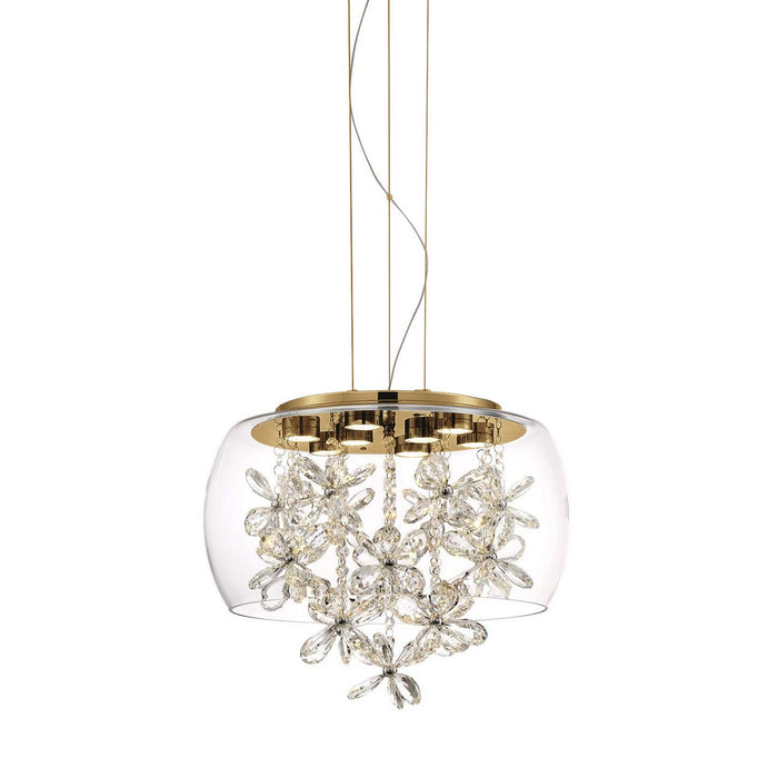 Zeev Lighting P30110-LED-AGB LED Pendant, Aged Brass