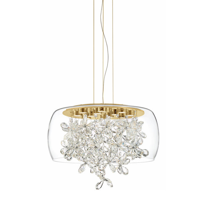 Zeev Lighting CD10243-LED-AGB LED Chandelier, Aged Brass