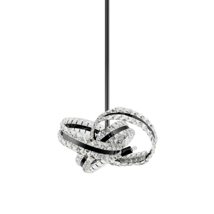 Zeev Lighting P30113-3-MBK Three Light Pendant, Matte Black