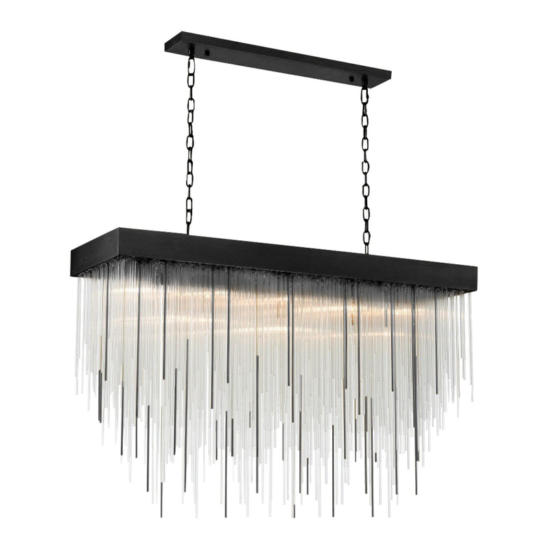 Zeev Lighting CD10411-17-SBB 17 Light Chandelier, Satin Brushed Black