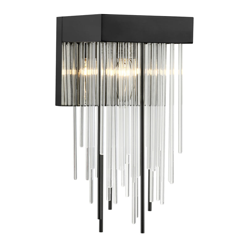 Zeev Lighting WS70053-1-SBB One Light Wall Sconce, Satin Brushed Black