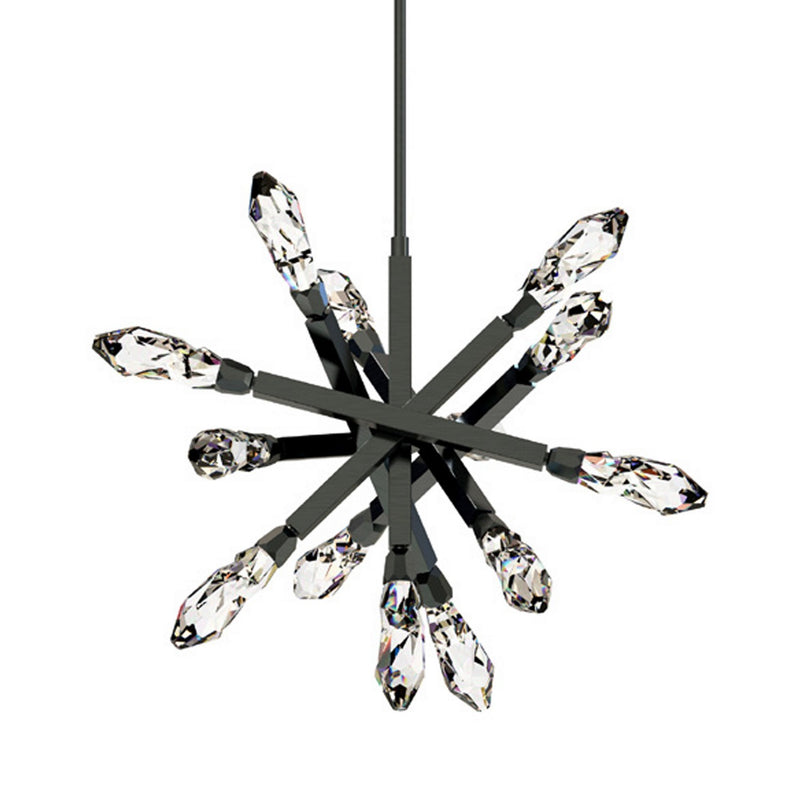 Zeev Lighting CD11418-LED-13-SBB LED Chandelier, Satin Brushed Black