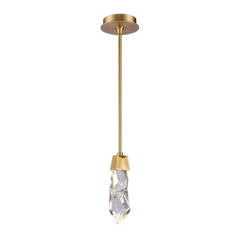 Zeev Lighting MP11401-LED-AGB LED Mini Pendant, Aged Brass