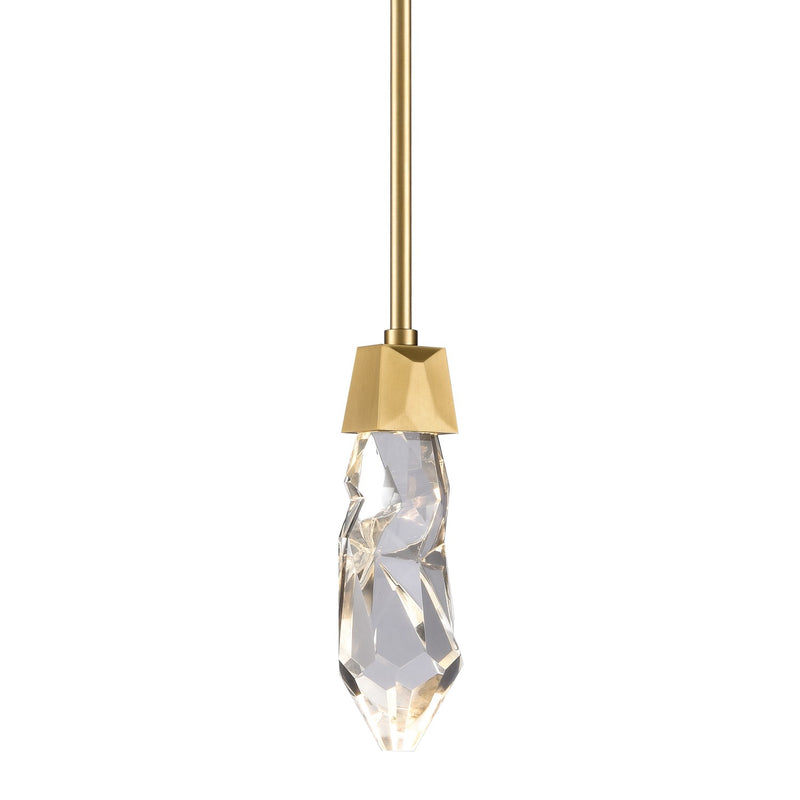 Zeev Lighting MP11401-LED-AGB LED Mini Pendant, Aged Brass