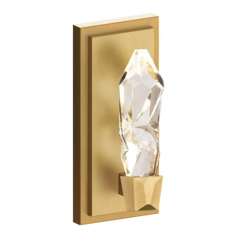 Zeev Lighting WS11405-LED-1-AGB LED Wall Sconce, Aged Brass