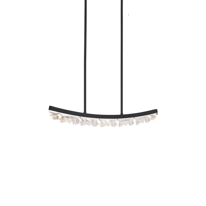 Zeev Lighting PL11612-LED-32-SBB LED Linear Pendant, Satin Brushed Black