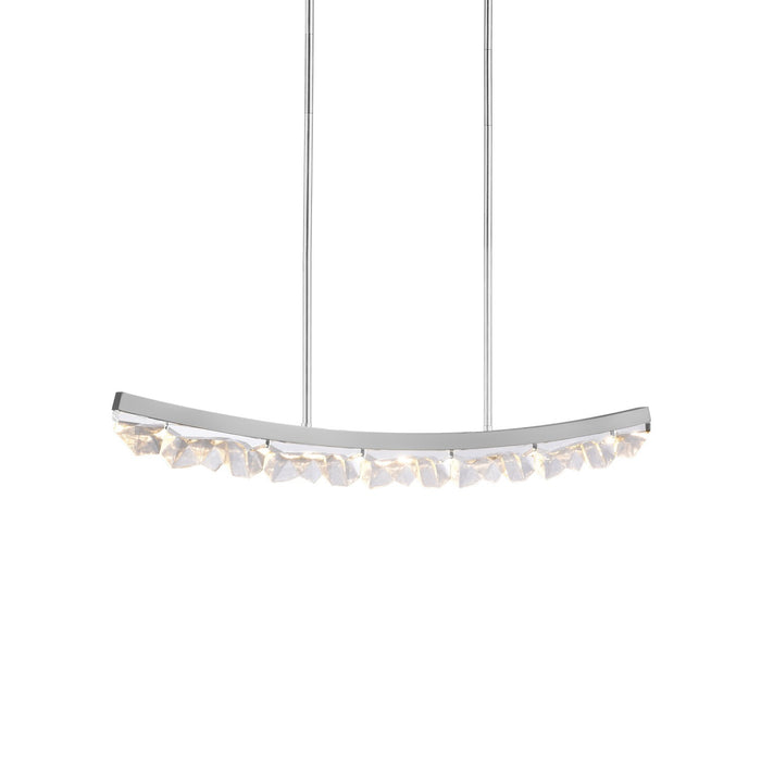 Zeev Lighting PL11615-LED-48-PN LED Linear Pendant, Polished Nickel