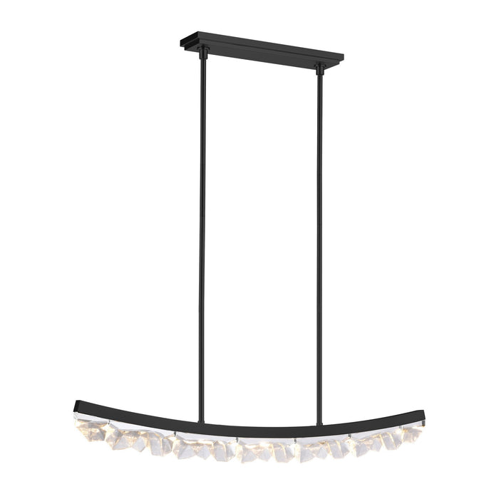 Zeev Lighting PL11616-LED-48-SBB LED Linear Pendant, Satin Brushed Black