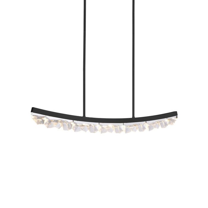 Zeev Lighting PL11616-LED-48-SBB LED Linear Pendant, Satin Brushed Black