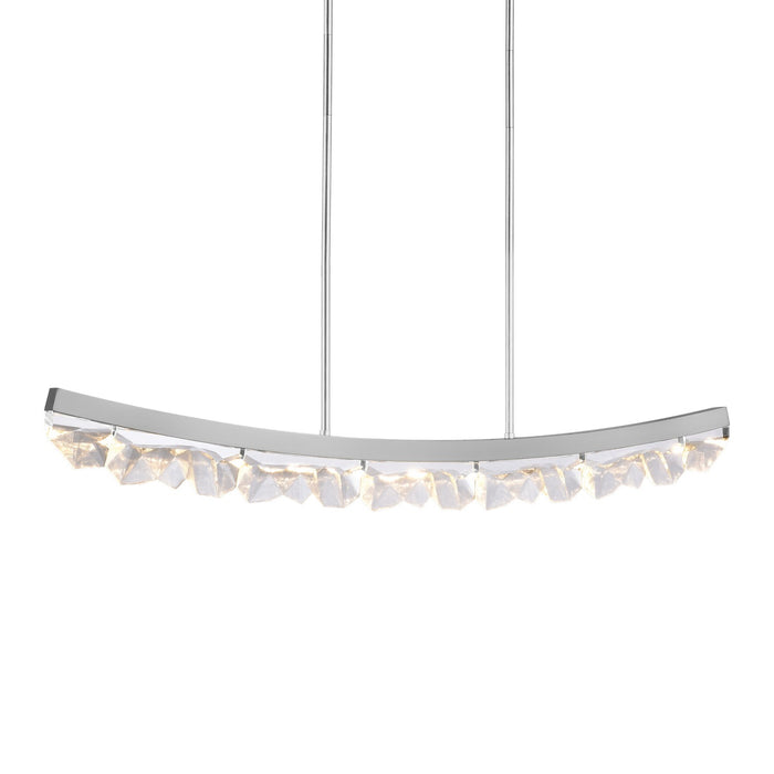 Zeev Lighting PL11619-LED-56-PN LED Linear Pendant, Polished Nickel