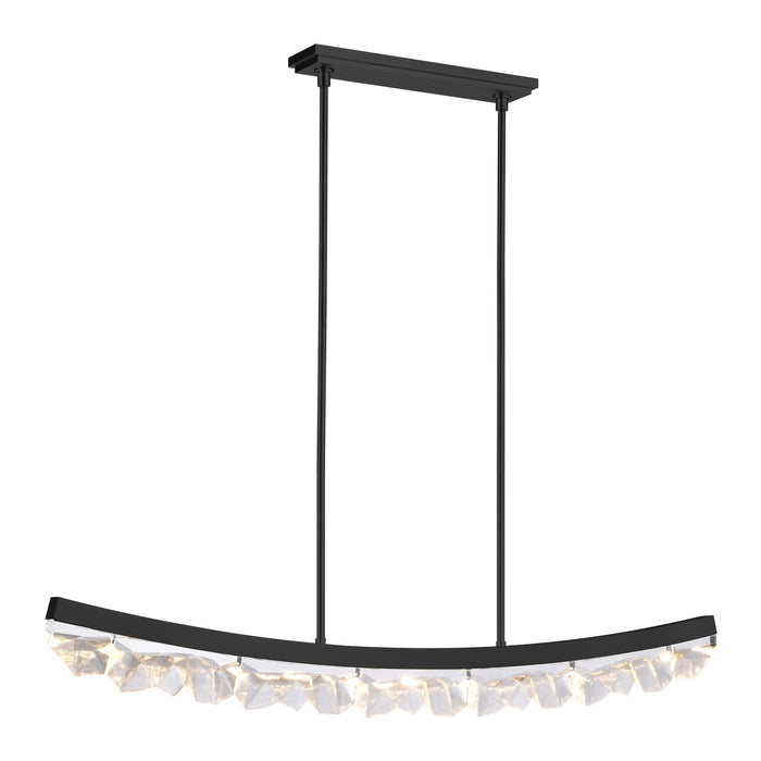Zeev Lighting PL11620-LED-56-SBB LED Linear Pendant, Satin Brushed Black