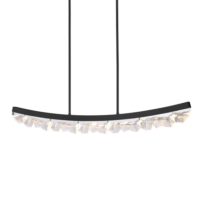 Zeev Lighting PL11620-LED-56-SBB LED Linear Pendant, Satin Brushed Black