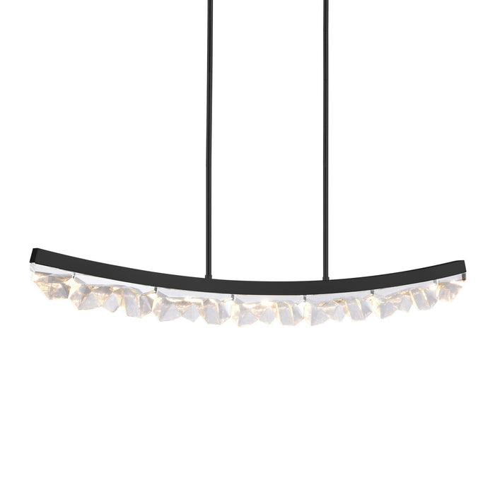 Zeev Lighting PL11620-LED-56-SBB LED Linear Pendant, Satin Brushed Black